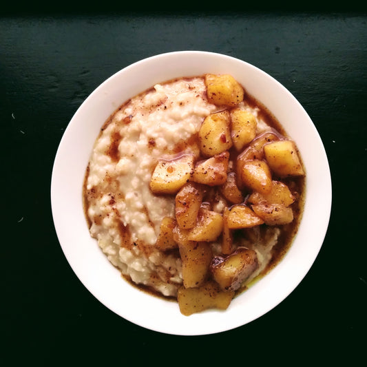 "Candied" Apple Oatmeal.
